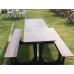 Folding Wooden Picnic Table - 8 Seater